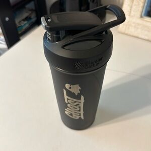 Ghost lifestyle black insulated metal blender bottle